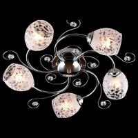 Потолочная люстра Eurosvet Roksana 9677/5 хром фото Потолочная люстра Eurosvet Roksana 9677/5 хром