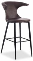 Стул барный FLAIR BAR (mod. 9018) экокожа/металл, 60 х 56 х 106 см , коричневый 1/черный  (поставляется по 2 шт) Стул барный FLAIR BAR (mod. 9018) экокожа/металл, 60 х 56 х 106 см , коричневый 1/черный  (поставляется по 2 шт). Фото №1
