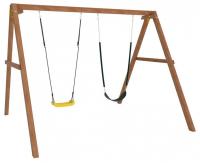 Качели детские Р911-18, коричневый. Фото №1