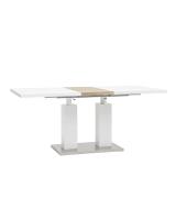 Стол обеденный Сиэтл раскладной 140-180*90 глянцевый белый фото Стол обеденный Сиэтл раскладной 140-180*90 глянцевый белый. Фото №1