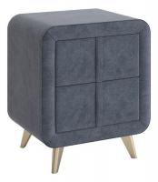 Тумба прикроватная Софи 2, (480х370х580) топаз (велюр). Фото №1