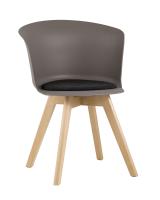 Стул Blossom с подушкой темно-бежевый. Фото №1