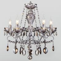 Потолочная люстра Eurosvet Teodore 10103/5 хром/дымчатый хрусталь Strotskis фото Потолочная люстра Eurosvet Teodore 10103/5 хром/дымчатый хрусталь Strotskis. Фото №1