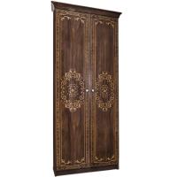 Шкаф 2-ств Патрисия крем корень глянец. Фото №1