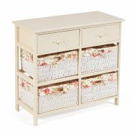 Комод с 2 ящиками Secret De Maison BANC ( mod. 4312) (butter white (слоновая кость), ткань -розочки) Комод с 2 ящиками Secret De Maison BANC ( mod. 4312) (butter white (слоновая кость), ткань -розочки)