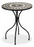 Стол Secret de Maison ROMEO (mod. PL08-7451RV) металл, 60*72см, черный /плитка калейдоскоп. Фото №1
