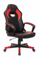 Кресло игровое Zombie GAME 16 черный/красный текстиль/эко.кожа крестовина пластик. Фото №1