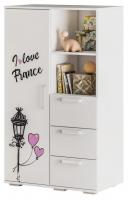 Тумба комбинированная Трио,белый. Фото №1