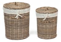 Корзина Secret De Maison Letti (набор из 2 штук) натуральный ротанг, D48*58/D38*49 см, Натуральный Кубу / Natural Kubu Корзина Secret De Maison Letti (набор из 2 штук) натуральный ротанг, D48*58/D38*49 см, Натуральный Кубу / Natural Kubu. Фото №1