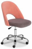 Кресло LATINA флок , розовый/серый, 137/29. Фото №1