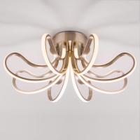 Потолочная люстра Eurosvet Lilium 90079/8 сатин-никель 80W. Фото №1