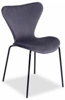 Стул Jacobsen SOFT (mod DC 103) / 1 шт. в упаковке металл/флок, 59x45.5x84.5, серый фото Стул Jacobsen SOFT (mod DC 103) / 1 шт. в упаковке металл/флок, 59x45.5x84.5, серый. Фото №1