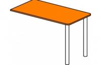 Стол приставной на двух металлических опорах Силуэт. Фото №1