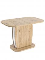 Стол Barrel 110-145*70 дуб/белый фото Стол Barrel 110-145*70 дуб/белый. Фото №1