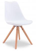 Стул PW072Y белый/бук