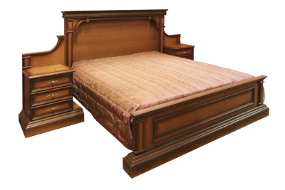 Кровать 2-х спальная Верона -27 М (160) с двумя тумбами (без основания). Фото №3