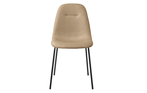 Стул C-1101 бежевый/матовый черный. Фото №5