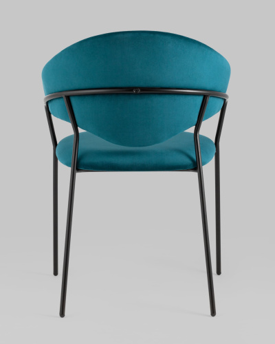 Стул Алексис велюр сине-зелёный. Фото №6