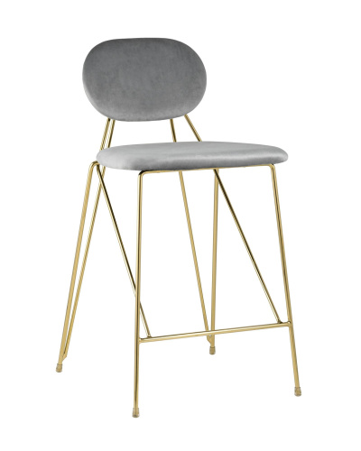 Стул Элис полубарный светло-серый. Фото №1