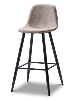 Барный стул 350B темно-бежевый/черный. Фото №2