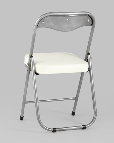 Стул складной ДЖОН металлик, слоновая кость. Фото №7