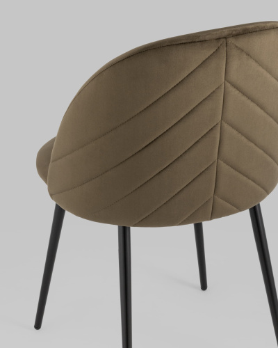 Стул Фолио велюр коричневый. Фото №8