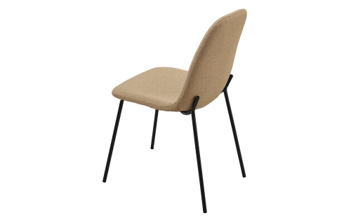 Стул C-1101 бежевый/матовый черный. Фото №7