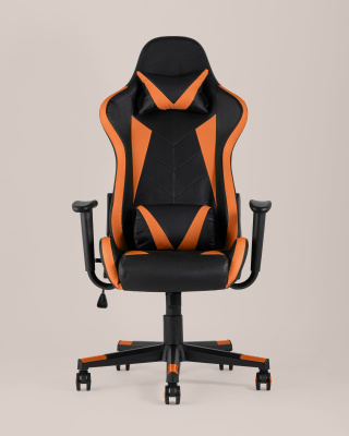 Кресло игровое TopChairs Gallardo оранжевое фото Кресло игровое TopChairs Gallardo оранжевое. Фото №5