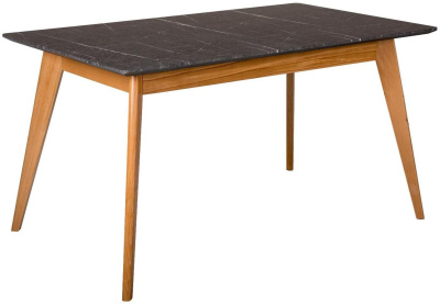 Стол Лунд раскладной 140-180 БУК-Мрамор Графит. Фото №2