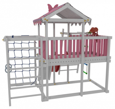 Комплекс игровой ДК2Р, розовый, серый фото Комплекс игровой ДК2Р, розовый, серый. Фото №4