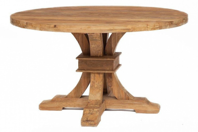 Стол обеденный Secret De Maison Romano дерево тик, 140х140х78см, натуральный. Фото