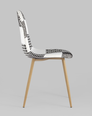 Стул Валенсия пэчворк черно-белый. Фото