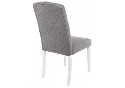 Стул деревянный Menson white / fabric pebble. Фото