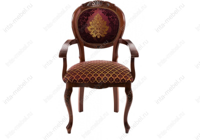 Стул деревянный Кресло Adriano 2 вишня / патина. Фото №3