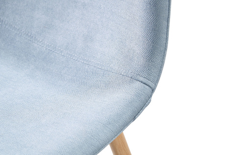 Барный стул 350B голубой/дерево. Фото №4