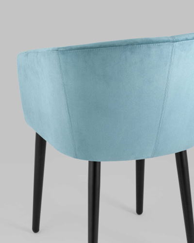 Кресло Ральф велюр пыльно-голубой. Фото №8