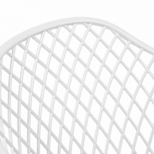 Стул DIEGO (mod. 8003) металл/пластик, 55х60х82,5 см, белый/черный (поставляется по 4 шт). Фото №2