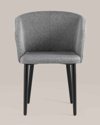 Кресло Ральф рогожка тёмно-серый. Фото №5