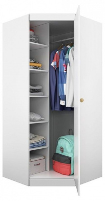 Шкаф платяной Polini Kids Fun, белый. Фото