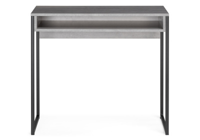 Стол, Лео Лофт бетон / матовый черный фото Стол, Лео Лофт бетон / матовый черный. Фото №2