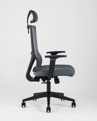 Кресло руководителя TopChairs Local серое фото Кресло руководителя TopChairs Local серое. Фото №4