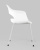 Стул Lady пластик белый фото Стул Lady пластик белый. Фото №4