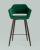 Стул барный Саймон велюр темно-зеленый фото Стул барный Саймон велюр темно-зеленый. Фото №5