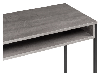 Стол, Лео Лофт бетон / матовый черный фото Стол, Лео Лофт бетон / матовый черный. Фото №4