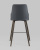 Стул полубарный Коналл экокожа антрацит фото Стул полубарный Коналл экокожа антрацит. Фото №6