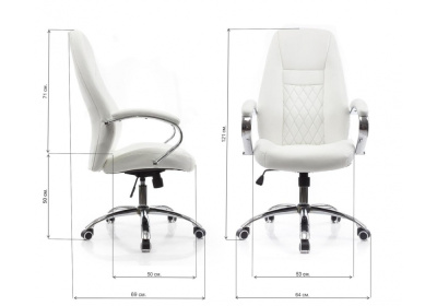 Компьютерное кресло Aragon белое. Фото №2