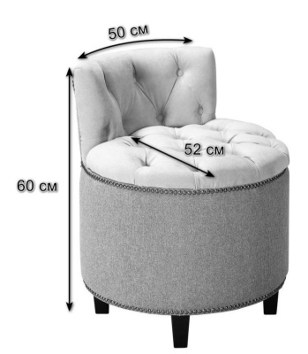 Пуф Мулен Руж Сильвер. Фото №3