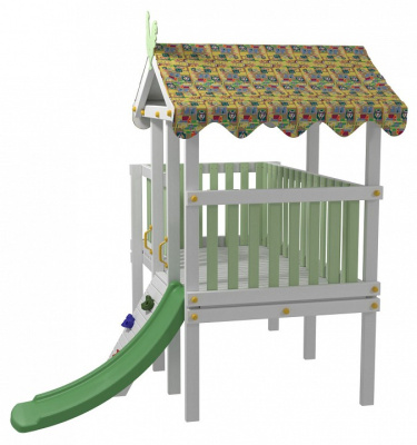 Комплекс игровой ДК7Б, бирюзовый, серый. Фото №3