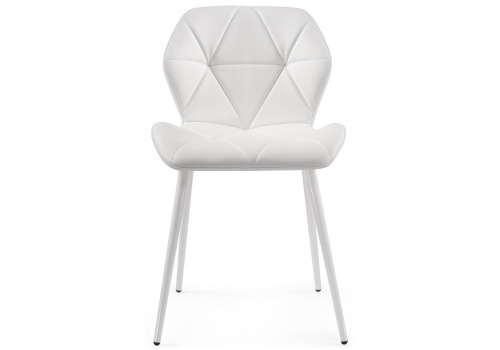 Стул Вальд экокожа белый / белый глянец. Фото №2