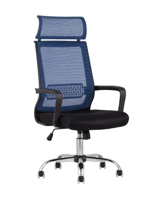 Кресло офисное TopChairs Style голубое фото Кресло офисное TopChairs Style голубое. Фото №2
